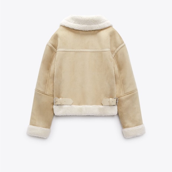 Zara double face cropped jacket - Picture 3 of 6